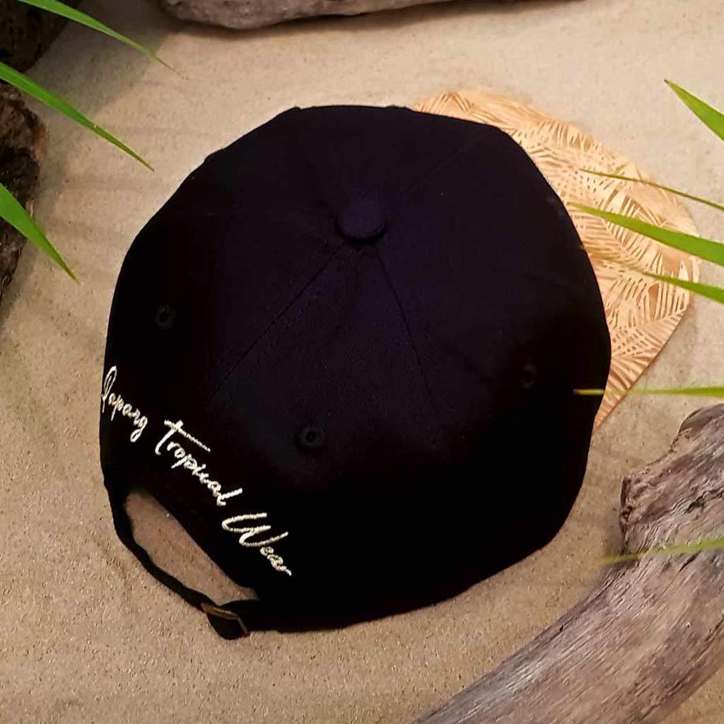 Casquette Black Papang Tropical Wear Visière en Bambou 3